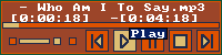 Different Colour scheme with Playlist collapsed